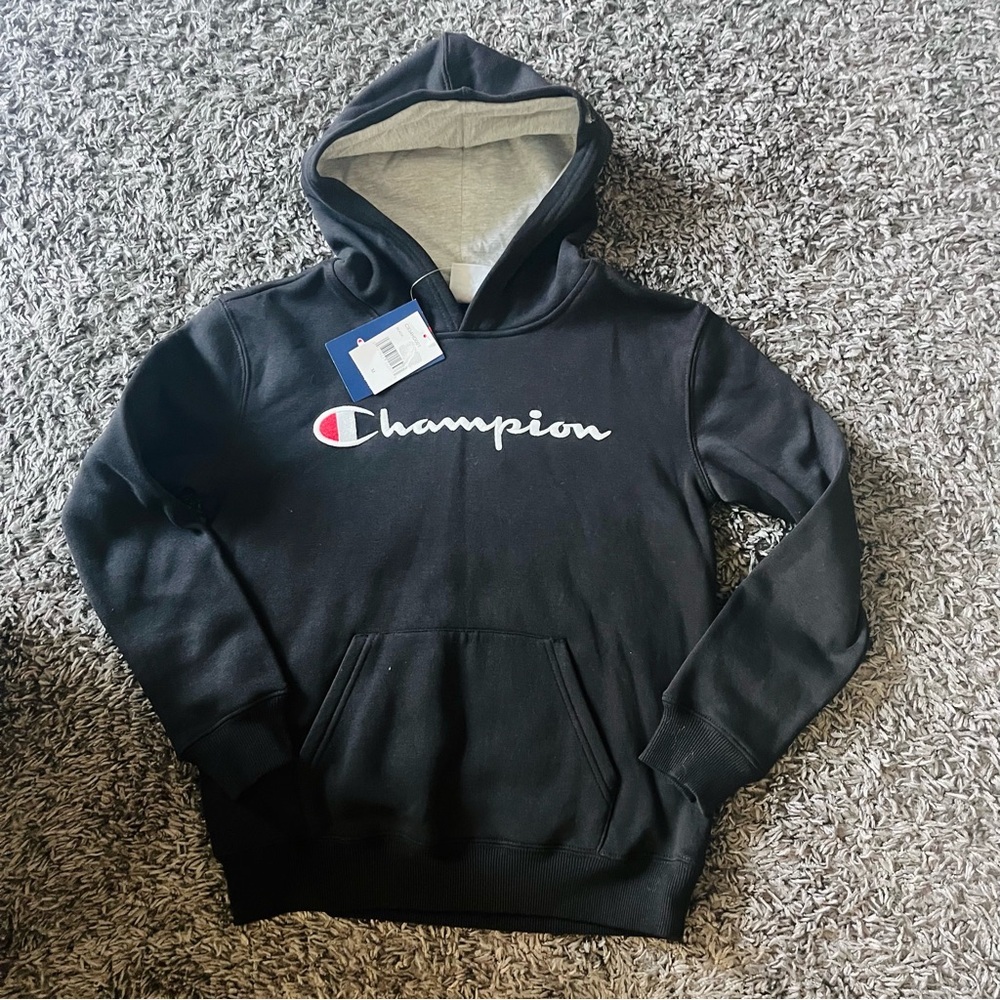 Champion Kids black Hoodie M NWT